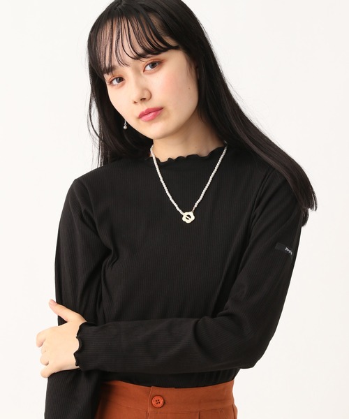 repipi armario（レピピ アルマリオ）の「テレコプチハイメロウTシャツ（Tシャツ/カットソー・キッズ・ブラック/ブラック系その他/アイボリー・SMALL/MEDIUM/LARGE）」の3枚目の写真