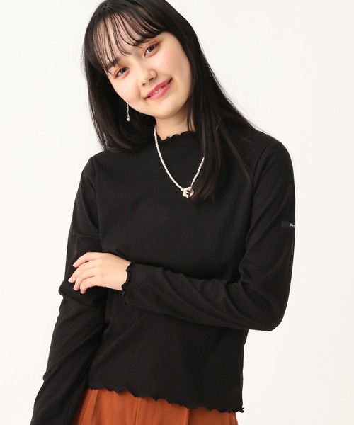 repipi armario（レピピ アルマリオ）の「テレコプチハイメロウTシャツ（Tシャツ/カットソー・キッズ・ブラック/ブラック系その他/アイボリー・SMALL/MEDIUM/LARGE）」の5枚目の写真