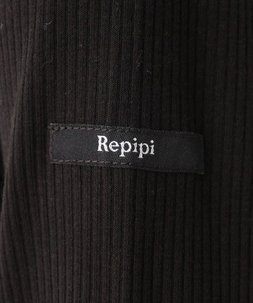 repipi armario（レピピ アルマリオ）の「テレコプチハイメロウTシャツ（Tシャツ/カットソー・キッズ・ブラック/ブラック系その他/アイボリー・SMALL/MEDIUM/LARGE）」の7枚目の写真