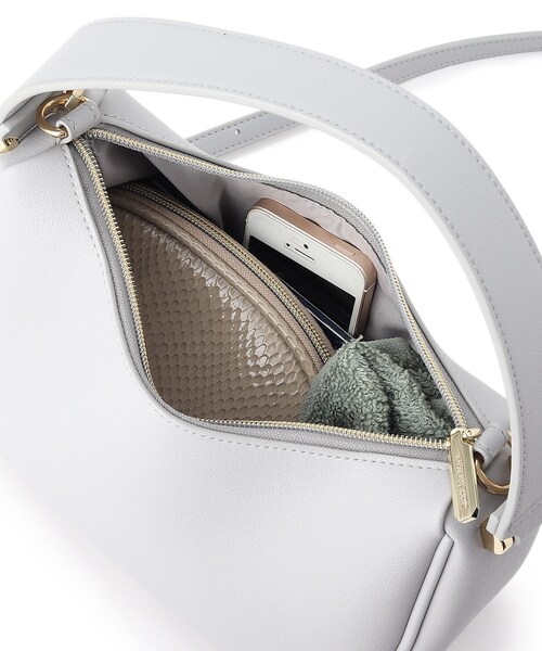 OPAQUE.CLIP（オペークドットクリップ）の「◆ハーフムーンミニショルダーバッグ【2way】（ショルダーバッグ・レディース・ライトベージュ/グレー/ブラック・00）」の8枚目の写真