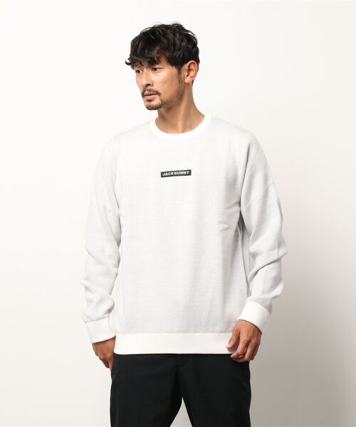 12G1P×2Wジャガード クルーネックニットプルオーバー