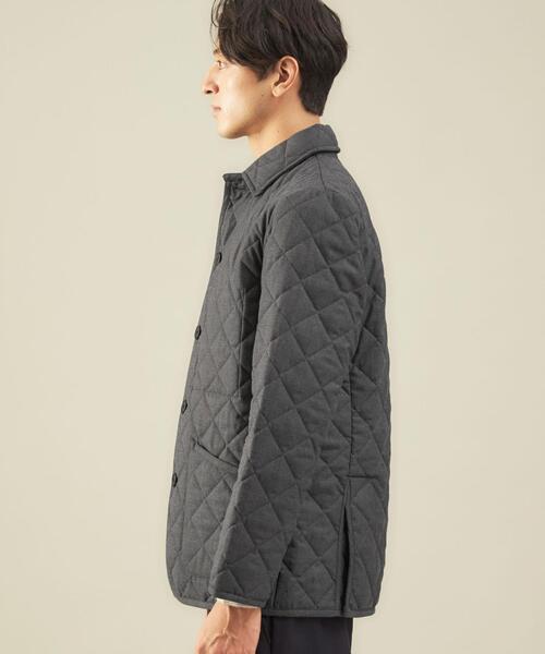 green label relaxing（グリーンレーベルリラクシング）の「TWサキソニー キルトコート -撥水・保温-（その他アウター・メンズ・ネイビー/ダークグレー・S/M/L/XL）」の7枚目の写真
