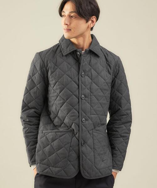 green label relaxing（グリーンレーベルリラクシング）の「TWサキソニー キルトコート -撥水・保温-（その他アウター・メンズ・ネイビー/ダークグレー・S/M/L/XL）」の3枚目の写真