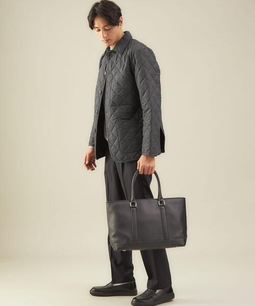 green label relaxing（グリーンレーベルリラクシング）の「TWサキソニー キルトコート -撥水・保温-（その他アウター・メンズ・ネイビー/ダークグレー・S/M/L/XL）」の5枚目の写真