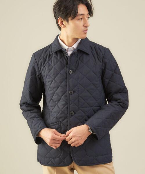 green label relaxing（グリーンレーベルリラクシング）の「TWサキソニー キルトコート -撥水・保温-（その他アウター・メンズ・ネイビー/ダークグレー・S/M/L/XL）」の10枚目の写真