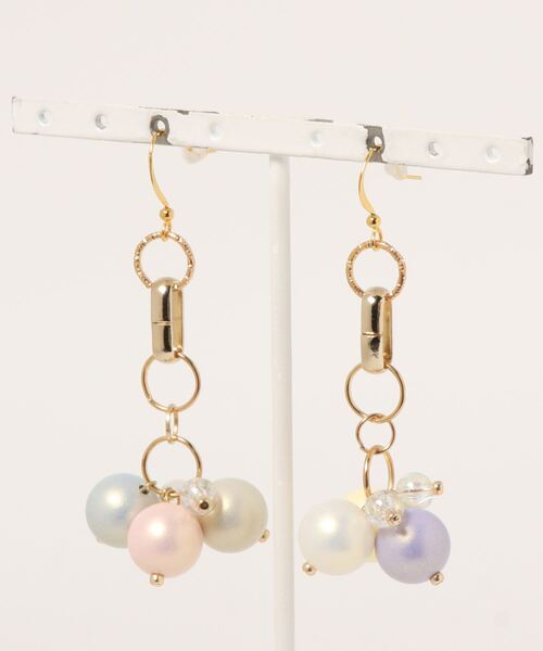 tone（トーン）の「【LoveAmooN】pastelpearlpearl (MA)（ピアス（両耳用）・レディース・ゴールド・FREE）」の5枚目の写真