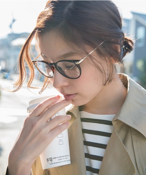 LEPSIM（レプシィム）の「ダテメガネSS　558187（メガネ・レディース・ブラック/ブラウン/キャメル・FREE）」の14枚目の写真