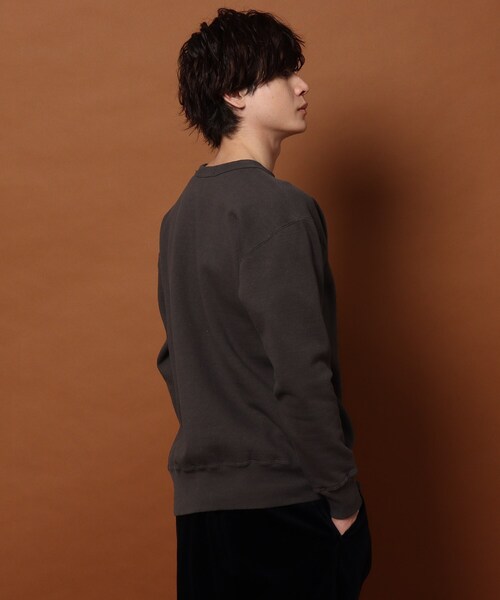 DRESSTERIOR（ドレステリア）の「◆DUBBLE WORKS フロッキープリント トレーナー（スウェット・メンズ・グレー系その他2/ホワイト系1・94/91/92）」の12枚目の写真