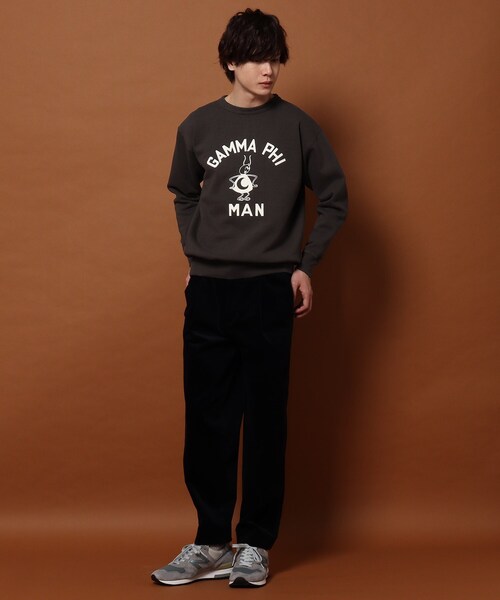 DRESSTERIOR（ドレステリア）の「◆DUBBLE WORKS フロッキープリント トレーナー（スウェット・メンズ・グレー系その他2/ホワイト系1・94/91/92）」の17枚目の写真