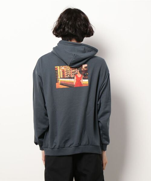 JUNRED（ジュンレッド）の「HIS×JUNRed feat.msy. プルパーカー（パーカー・メンズ・ブルー/ホワイト/チャコールグレー・LL/M/L）」の14枚目の写真