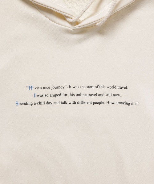 JUNRED（ジュンレッド）の「HIS×JUNRed feat.msy. プルパーカー（パーカー・メンズ・ブルー/ホワイト/チャコールグレー・LL/M/L）」の7枚目の写真