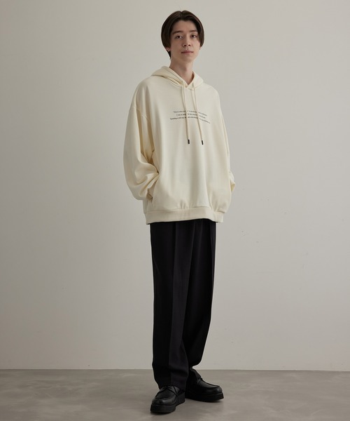 JUNRED（ジュンレッド）の「HIS×JUNRed feat.msy. プルパーカー（パーカー・メンズ・ブルー/ホワイト/チャコールグレー・LL/M/L）」の19枚目の写真