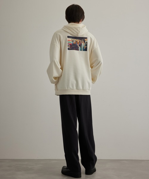 JUNRED（ジュンレッド）の「HIS×JUNRed feat.msy. プルパーカー（パーカー・メンズ・ブルー/ホワイト/チャコールグレー・LL/M/L）」の20枚目の写真