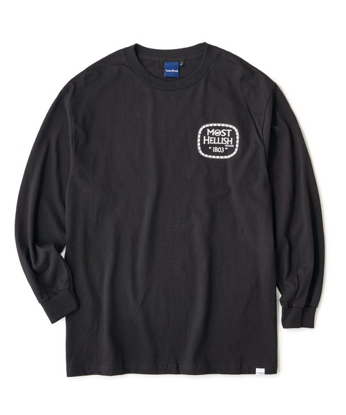 INTERBREED（インターブリード）の「【INTERBREED/インターブリード】Drunker LS Tee（Tシャツ/カットソー・メンズ・ブラック・LARGE）」の4枚目の写真