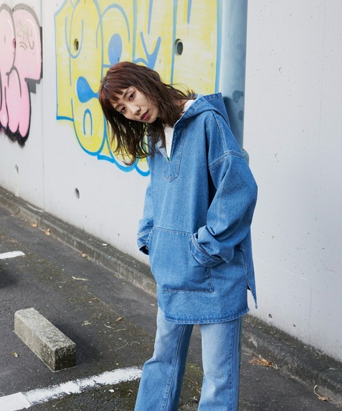 Auntie Rosa Holiday（アンティローザホリデー）の「デニムメキシカンパーカー（パーカー・レディース・アイボリー/ブルー・FREE）」の14枚目の写真