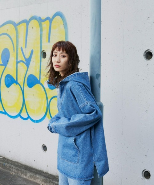 Auntie Rosa Holiday（アンティローザホリデー）の「デニムメキシカンパーカー（パーカー・レディース・アイボリー/ブルー・FREE）」の16枚目の写真