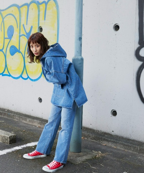 Auntie Rosa Holiday（アンティローザホリデー）の「デニムメキシカンパーカー（パーカー・レディース・アイボリー/ブルー・FREE）」の18枚目の写真