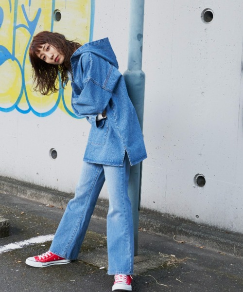 Auntie Rosa Holiday（アンティローザホリデー）の「デニムメキシカンパーカー（パーカー・レディース・アイボリー/ブルー・FREE）」の19枚目の写真