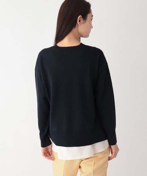 OPAQUE.CLIP（オペークドットクリップ）の「◆3way レイヤードスリットデザインニット【WEB限定カラー・サイズ】（その他トップス・レディース・ブラック/ネイビー/グリーン/グレー/ダークブラウン系7/ベージュ・34/42/40/36/38）」の15枚目の写真