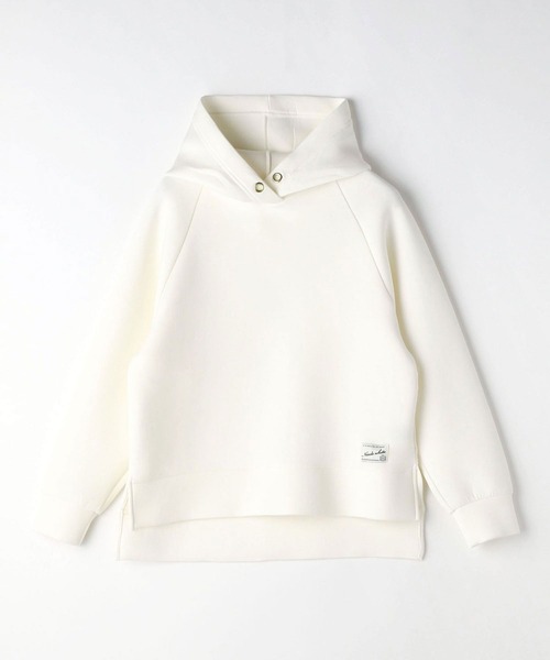 NICOLE white（ニコルホワイト）の「ダンボールフードプルオーバー（パーカー・レディース・ブラック/オフホワイト/サックスブルー・FREE）」の6枚目の写真