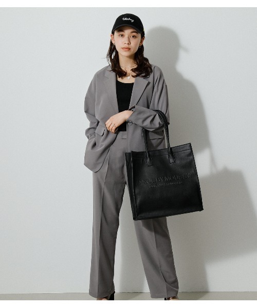 AZUL by moussy（アズールバイマウジー）の「AZUL EMBOSS TOTE BAG/AZULエンボストートバッグ（トートバッグ・メンズ・ブラック・FREE）」の8枚目の写真