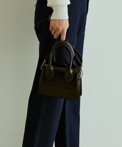 VIS（ビス）の「【2WAY】ミニショルダーバッグ（ハンドバッグ・レディース・ブラック/シルバー・FREE）」の3枚目の写真