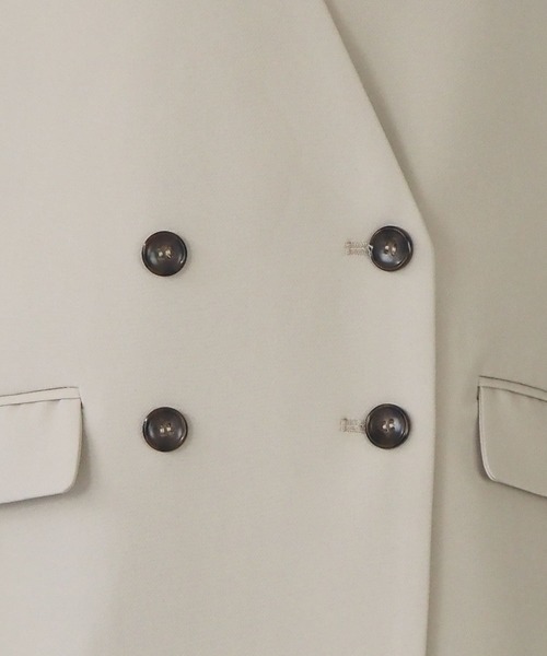 tiptop（ティップトップ）の「【セットアップ対応】ダブルボタンノーカラーベスト（ベスト・レディース・ブラック/アイボリー/A/B・FREE）」の10枚目の写真