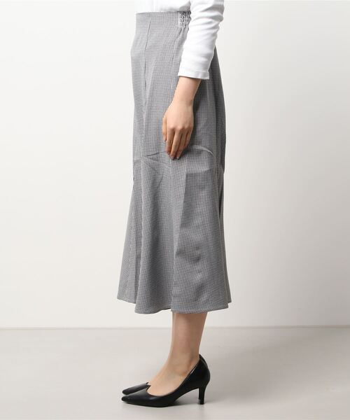 ehka sopo（エヘカソポ）の「ギンガムチェックマーメイドスカート（スカート・レディース・ブラック/ブラウン/グレー/グリーン・ﾌﾘ-）」の5枚目の写真