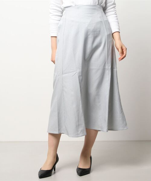 ehka sopo（エヘカソポ）の「ギンガムチェックマーメイドスカート（スカート・レディース・ブラック/ブラウン/グレー/グリーン・ﾌﾘ-）」の9枚目の写真