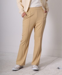 sara&cake（サラアンドケイク）の「ストレッチ混センタープレスウエストゴムセミフレアパンツ（スラックス）」