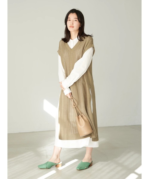 ORiental TRaffic（オリエンタルトラフィック）の「ORiental TRaffic ワイドベルトミュール*（サンダル・レディース・ブラック/グリーン/アイボリー・S/M/L）」の6枚目の写真