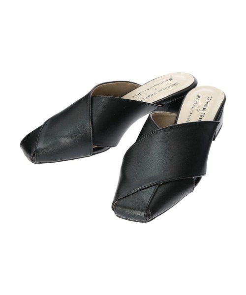 ORiental TRaffic（オリエンタルトラフィック）の「ORiental TRaffic ワイドベルトミュール*（サンダル・レディース・ブラック/グリーン/アイボリー・S/M/L）」の15枚目の写真