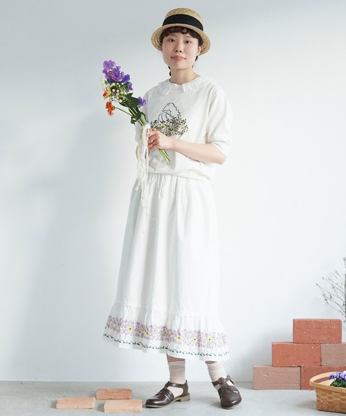 chambre de charme(シャンブルドゥシャーム)の「cdc kitagawa juri サマーニット(ニット/セーター・レディース・ブラック/オフホワイト・FREE)」の12枚目の写真