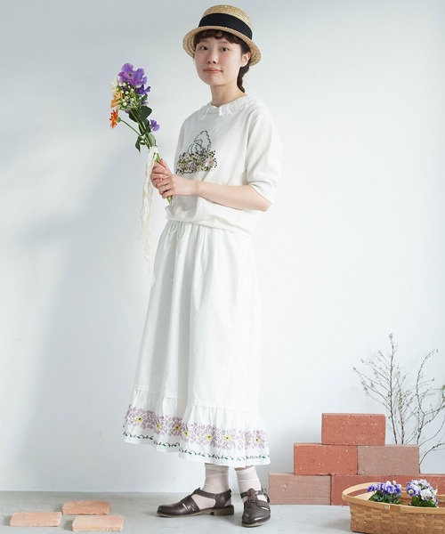 chambre de charme(シャンブルドゥシャーム)の「cdc kitagawa juri サマーニット(ニット/セーター・レディース・ブラック/オフホワイト・FREE)」の16枚目の写真