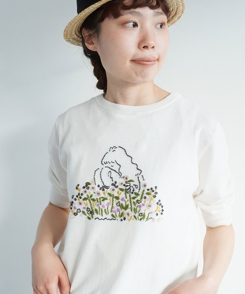 chambre de charme(シャンブルドゥシャーム)の「cdc kitagawa juri サマーニット(ニット/セーター・レディース・ブラック/オフホワイト・FREE)」の22枚目の写真