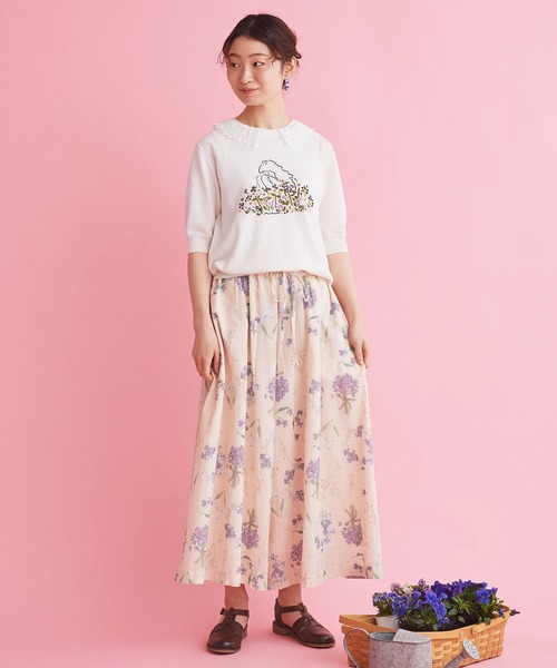 chambre de charme(シャンブルドゥシャーム)の「cdc kitagawa juri サマーニット(ニット/セーター・レディース・ブラック/オフホワイト・FREE)」の18枚目の写真