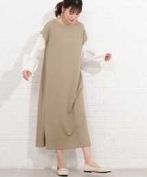 SHOO・LA・RUE | 袖ボリューム切り替えワンピース(ワンピース)