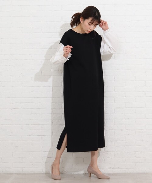 SHOO・LA・RUE(シューラルー)の「◆袖ボリューム切り替えワンピース(ワンピース・レディース・ベージュ系その他2/ブラック系4/グレー系4・02/03/04)」の15枚目の写真