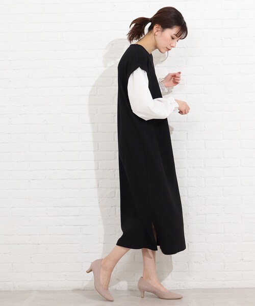 SHOO・LA・RUE(シューラルー)の「◆袖ボリューム切り替えワンピース(ワンピース・レディース・ベージュ系その他2/ブラック系4/グレー系4・02/03/04)」の16枚目の写真