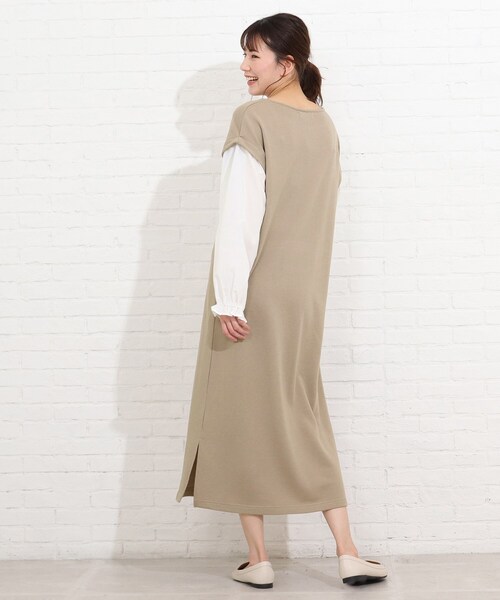 SHOO・LA・RUE(シューラルー)の「◆袖ボリューム切り替えワンピース(ワンピース・レディース・ベージュ系その他2/ブラック系4/グレー系4・02/03/04)」の21枚目の写真