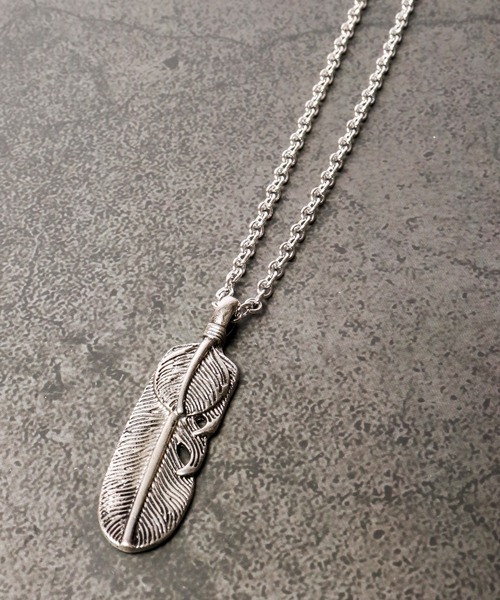 FUNALIVE（ファンアライブ）の「JON フェザーネックレス（ネックレス・メンズ・A/B/C/D/E/F/G/H/I/J/K/L/M/N/O/P/Q・FREE）」の6枚目の写真