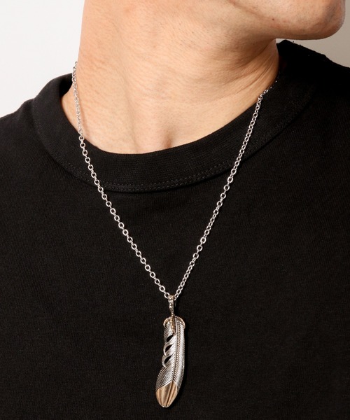 FUNALIVE（ファンアライブ）の「JON フェザーネックレス（ネックレス・メンズ・A/B/C/D/E/F/G/H/I/J/K/L/M/N/O/P/Q・FREE）」の7枚目の写真