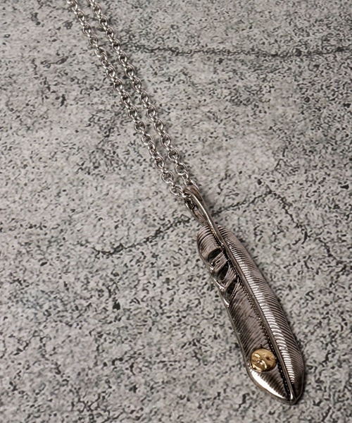 FUNALIVE（ファンアライブ）の「JON フェザーネックレス（ネックレス・メンズ・A/B/C/D/E/F/G/H/I/J/K/L/M/N/O/P/Q・FREE）」の12枚目の写真