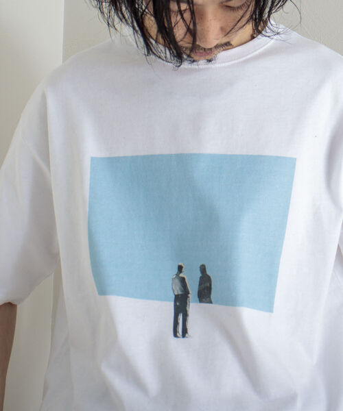 GLOSTER（グロスター）の「【RICHARD VERGEZ/リチャード・ヴェルゲス】コラージュアートTシャツ（Tシャツ/カットソー・メンズ・ホワイト系その他/ホワイト系その他2/ホワイト系その他3/ホワイト系その他4/ブラック系その他/ブラック系その他4/ブラック系その他2/ブラック系その他3・MEDIUM/LARGE）」の9枚目の写真