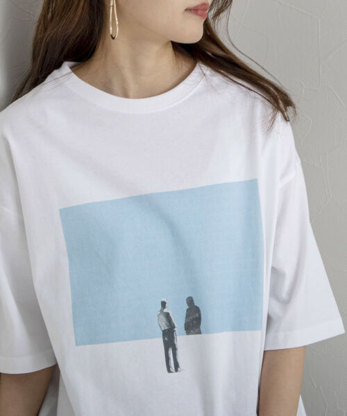 GLOSTER（グロスター）の「【RICHARD VERGEZ/リチャード・ヴェルゲス】コラージュアートTシャツ（Tシャツ/カットソー・メンズ・ホワイト系その他/ホワイト系その他2/ホワイト系その他3/ホワイト系その他4/ブラック系その他/ブラック系その他4/ブラック系その他2/ブラック系その他3・MEDIUM/LARGE）」の13枚目の写真