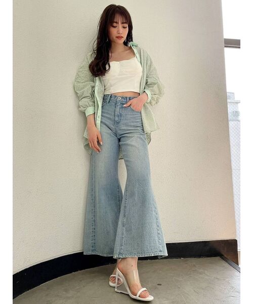 GYDA（ジェイダ）の「クリアヒールサンダル（サンダル・レディース・ブラック/オフホワイト・SMALL/MEDIUM/LARGE）」の10枚目の写真