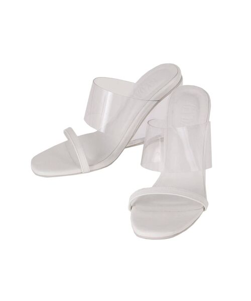 GYDA（ジェイダ）の「クリアヒールサンダル（サンダル・レディース・ブラック/オフホワイト・SMALL/MEDIUM/LARGE）」の15枚目の写真