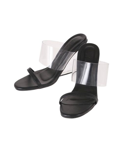 GYDA（ジェイダ）の「クリアヒールサンダル（サンダル・レディース・ブラック/オフホワイト・SMALL/MEDIUM/LARGE）」の16枚目の写真