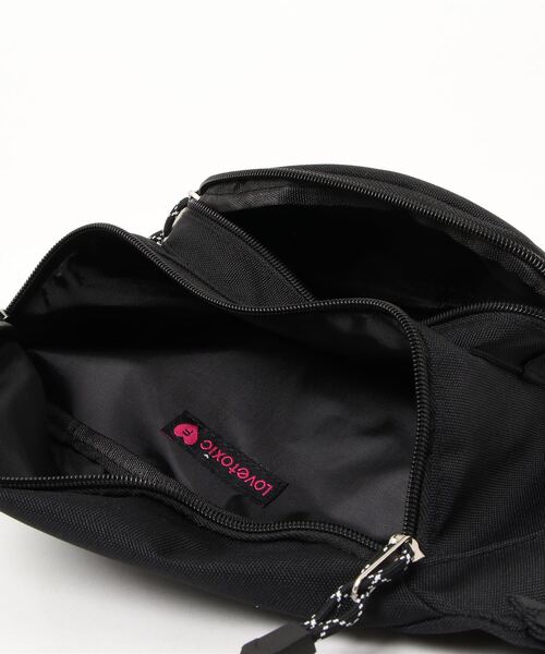 LOVETOXIC(ラブトキシック)の「メッシュポケットウエストBAG(ボディバッグ/ウエストポーチ・キッズ・ブラック/ピンク/サックスブルー・FREE)」の6枚目の写真
