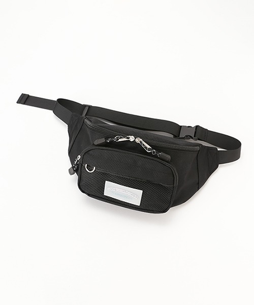 LOVETOXIC(ラブトキシック)の「メッシュポケットウエストBAG(ボディバッグ/ウエストポーチ・キッズ・ブラック/ピンク/サックスブルー・FREE)」の2枚目の写真